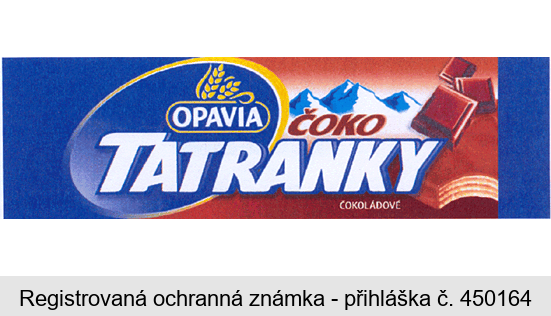 OPAVIA ČOKO TATRANKY ČOKOLÁDOVÉ