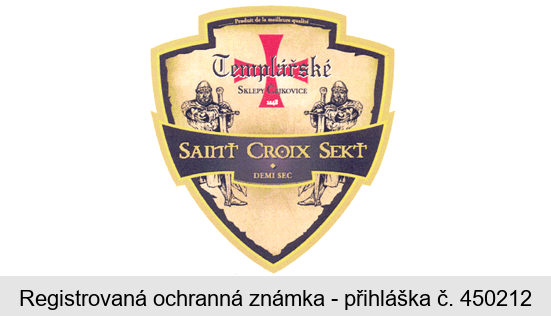 Templářské SKLEPY ČEJKOVICE SAINT CROIX SEKT DEMI SEC