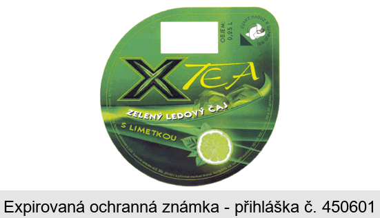 X TEA ZELENÝ LEDOVÝ ČAJ S LIMETKOU