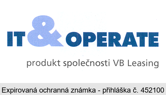 IT & OPERATE produkt společnosti VB Leasing