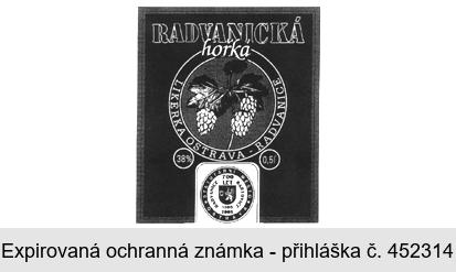 RADVANICKÁ hořká LIKÉRKA OSTRAVA - RADVANICE