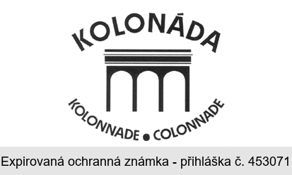 KOLONÁDA KOLONNADE COLONNADE