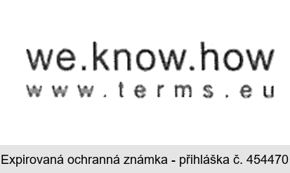 we.know.how www.terms.eu