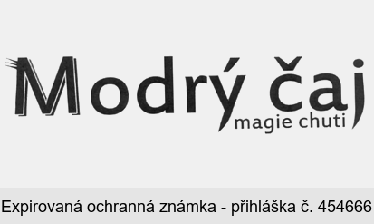 Modrý čaj magie chuti