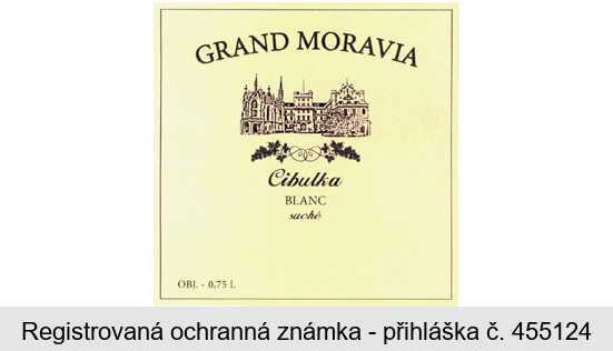 GRAND MORAVIA Cibulka BLANC suché