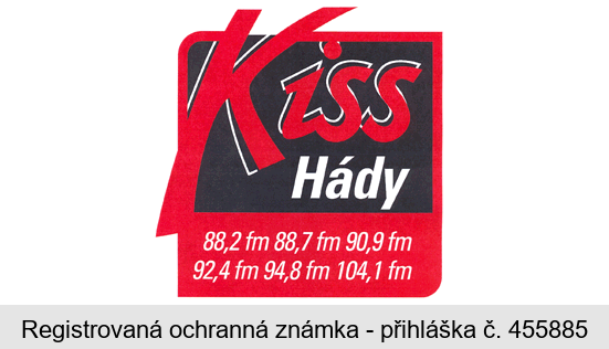 Kiss Hády 88,2 fm 88,7 fm 90,9 fm 92,4 fm 94,8 fm 104,1 fm