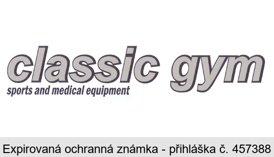 classic gym sports and medical equipment