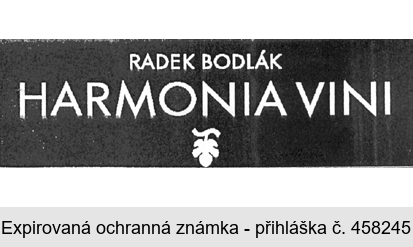 RADEK BODLÁK HARMONIA VINI