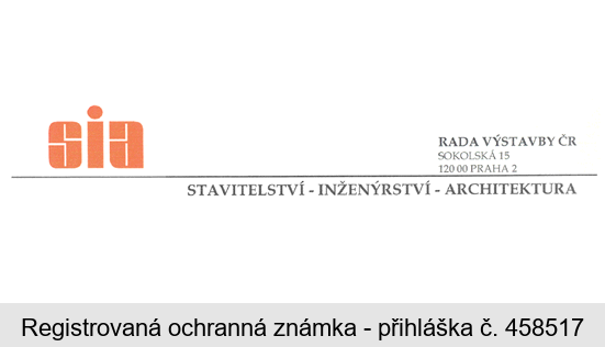 SIA Rada výstavby ČR stavitelství - inženýrství - architektura