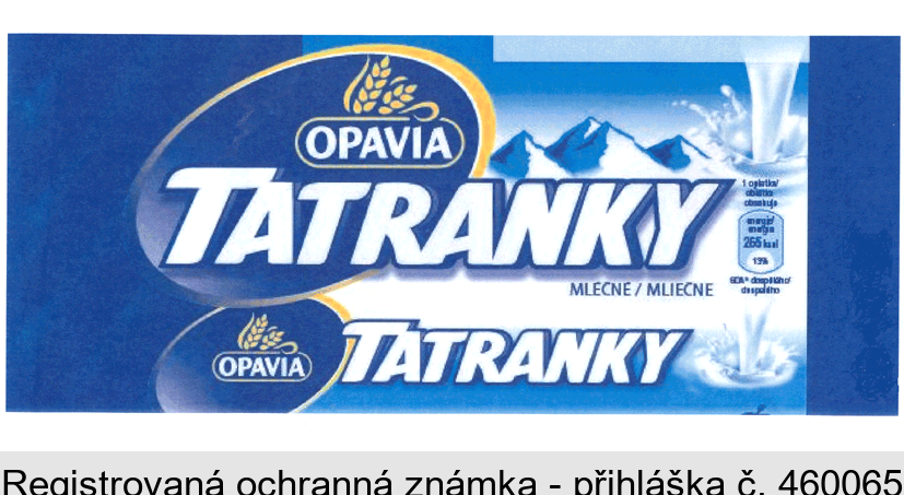 OPAVIA TATRANKY MLÉČNÉ/MLIEČNE