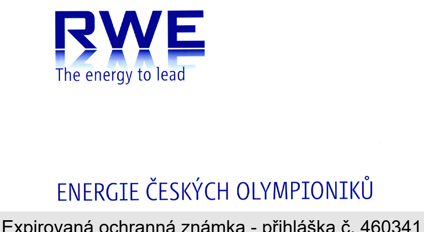 RWE The energy to lead ENERGIE ČESKÝCH OLYMPIONIKŮ