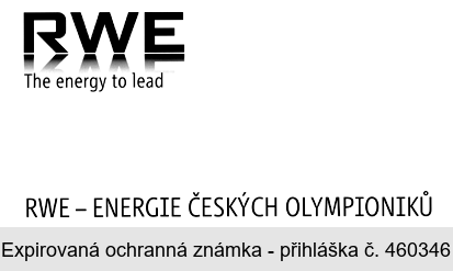 RWE The energy to lead RWE - ENERGIE ČESKÝCH OLYMPIONIKŮ