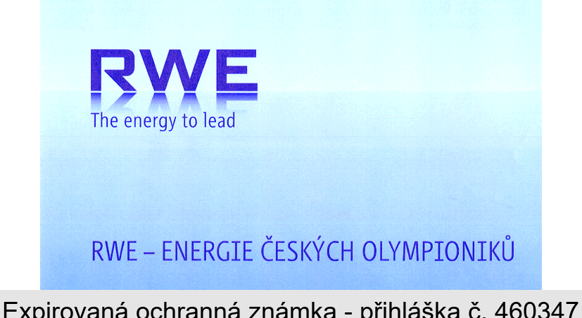 RWE The energy to lead RWE - ENERGIE ČESKÝCH OLYMPIONIKŮ