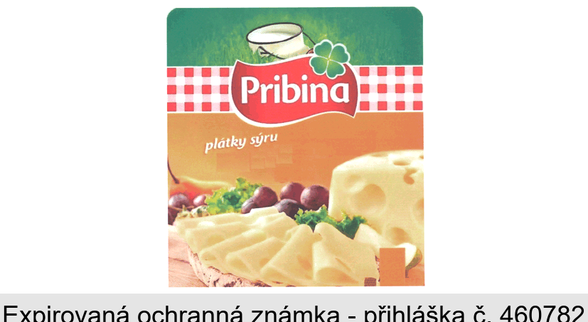 Pribina plátky sýru