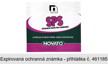 n SPS SEPARAČNÍ PASTA PRO SVAŘOVÁNÍ prodlužuje životnost hořáků, chrání svařované díly NOVATO