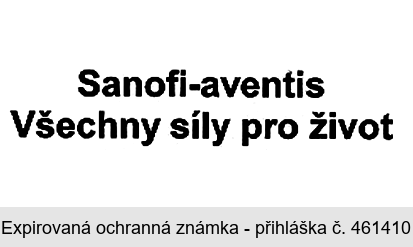 Sanofi-aventis Všechny síly pro život