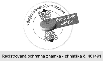 s dvojím intenzívnějším účinkem dvouvrstvé tablety