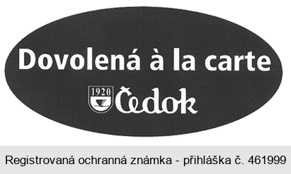 Dovolená á la carte 1920 Čedok