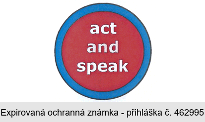 act and speak