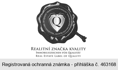 Q REALITNÍ ZNAČKA KVALITY IMMOBILIEZEICHEN FÜR QUALITÄT REAL ESTATE LABEL OF QUALITY