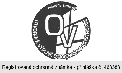 OV OTVOROVÉ VÝPLNĚ STAVEBNÍCH KONSTRUKCÍ odborný seminář