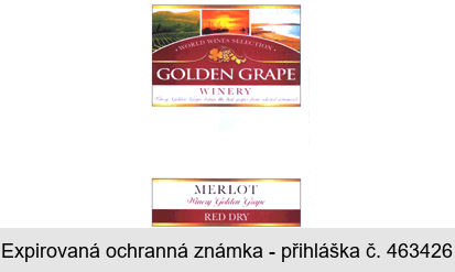 GOLDEN GRAPE WINERY MERLOT RED DRY