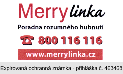 Merrylinka Poradna rozumného hubnutí 800 116 116 www.merrylinka.cz