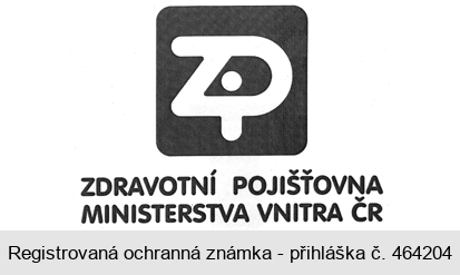 ZP ZDRAVOTNÍ POJIŠŤOVNA MINISTERSTVA VNITRA ČR