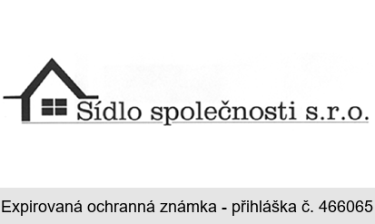 Sídlo společnosti s. r. o.