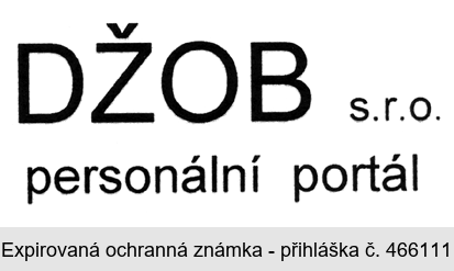 DŽOB s.r.o. personální portál