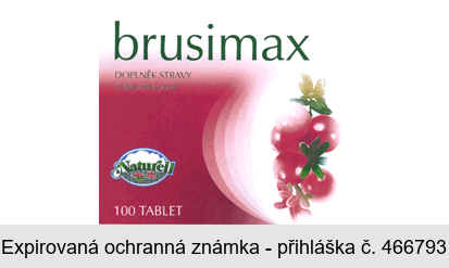 brusimax DOPLNĚK STRAVY S BRUSINKAMI Naturell