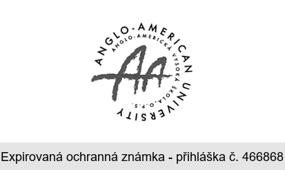 AA ANGLO-AMERICAN UNIVERSITY ANGLO-AMERICKÁ VYSOKÁ ŠKOLA, O.P.S.