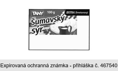 TANY Šumavský sýr EXTRA Smetanový