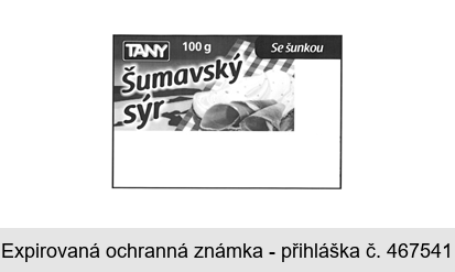 TANY Šumavský sýr Se šunkou