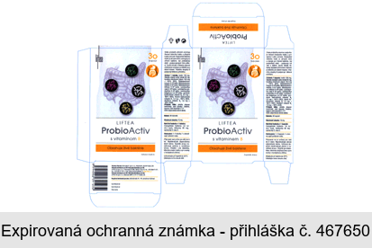 LIFTEA ProbioActiv s vitaminem B LIFTEA ProbioActiv s vitamínom B