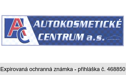 AC AUTOKOSMETICKÉ CENTRUM a.s. www.akcas.cz