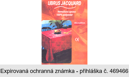 UBRUS JACQUARD Nemačkavá úprava 100% polyester