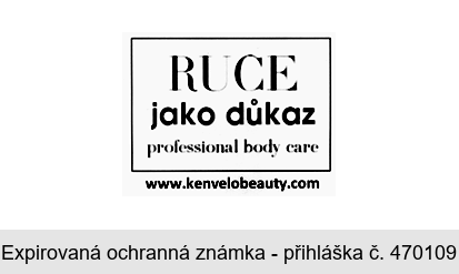 RUCE jako důkaz professional body care www.kenvelobeauty.com