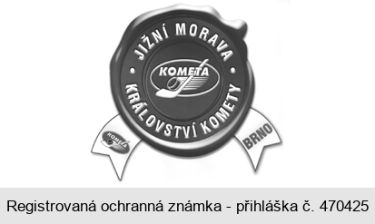 JIŽNÍ MORAVA KOMETA BRNO KRÁLOVSTVÍ KOMETY