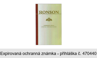 RONSON R LONDON GOLD SPECIAL VIRGINIA BLEND