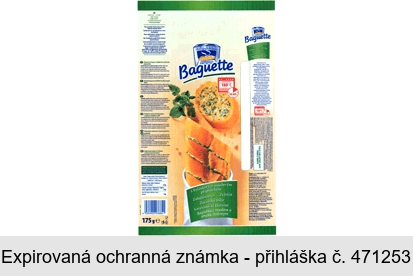 Baguette s bylinkovým máslovým přípravkem