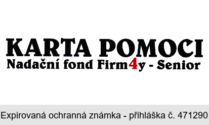 KARTA POMOCI Nadační fond Firm4y - Senior