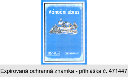 Vánoční ubrus CZECH REPUBLIC