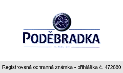 PODĚBRADKA OD ROKU 1905 PŘÍRODNÍ MINERÁLNÍ VODA