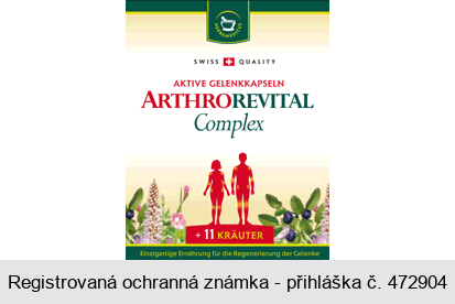 HERBAMEDICUS SWISS QUALITY AKTIVE GELENKKAPSELN ARTHROREVITAL Complex +11 KRÄUTER