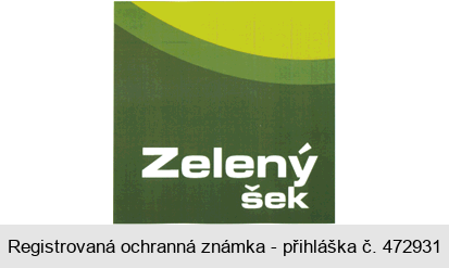 Zelený šek