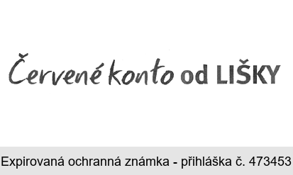 Červené konto od LIŠKY
