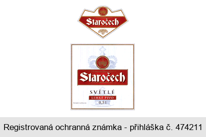 Staročech SVĚTLÉ LEHKÉ PIVO