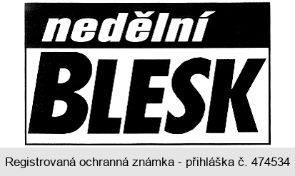 nedělní BLESK