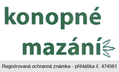 konopné mazání